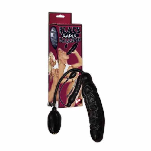 Dildo Anal Gonflabil Black Latex Balloon Dildo Anal Gonflabil Black Latex Balloon