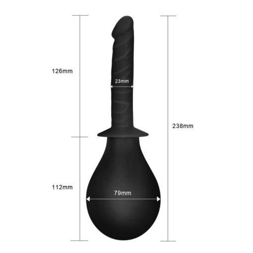 Irigator anal Bondage Fetish Deluxe Black