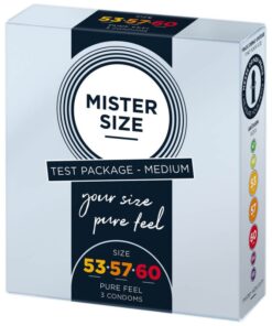 Kit testare prezervative MISTER SIZE 3 bucati