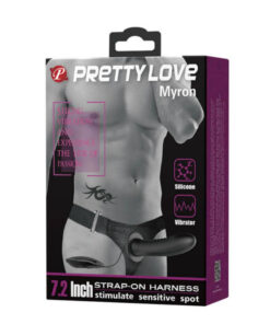Strap on cu Vibratii Pretty Love Myron 18.5 cm