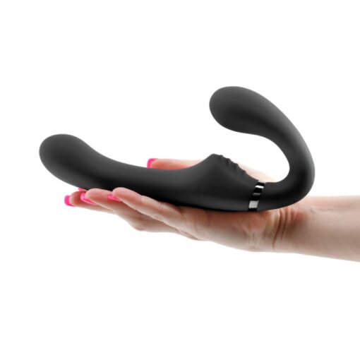 Strapon fara bretele cu Vibratii Negru Midnight Rider