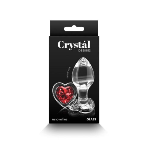 Butt plug Cu Inima Crystal Desires Medium