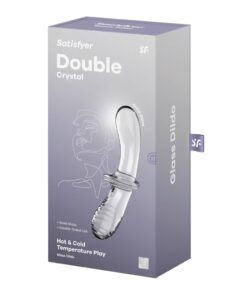 Dildo Anal Sticla Satisfyer Double Crystal
