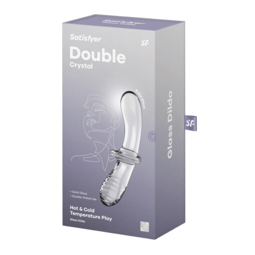 Dildo Anal Sticla Satisfyer Double Crystal