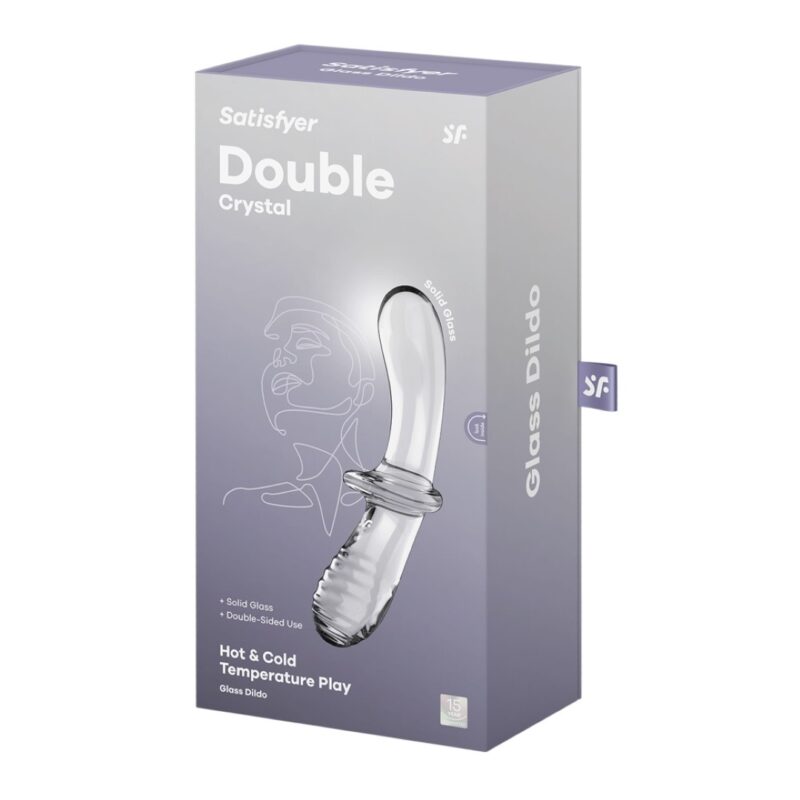 Dildo Anal Sticla Satisfyer Double Crystal
