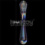 Dildo Anal de Sticla Twin Pleasures Lovetoy Dildo Anal de Sticla Twin Pleasures Lovetoy