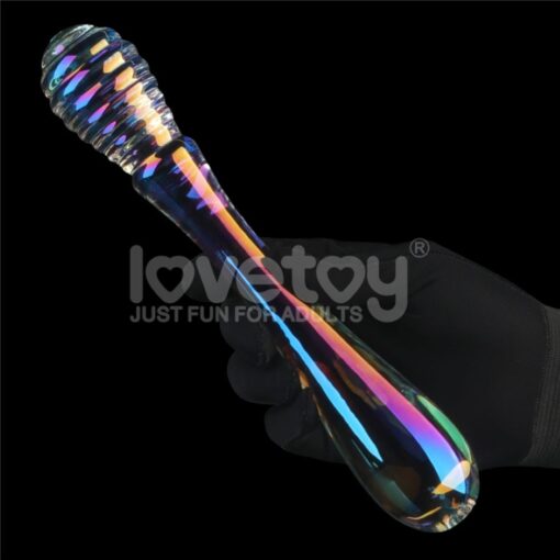 Dildo Anal de Sticla Twin Pleasures Lovetoy