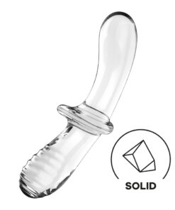 Dildo Anal Sticla Satisfyer Double Crystal