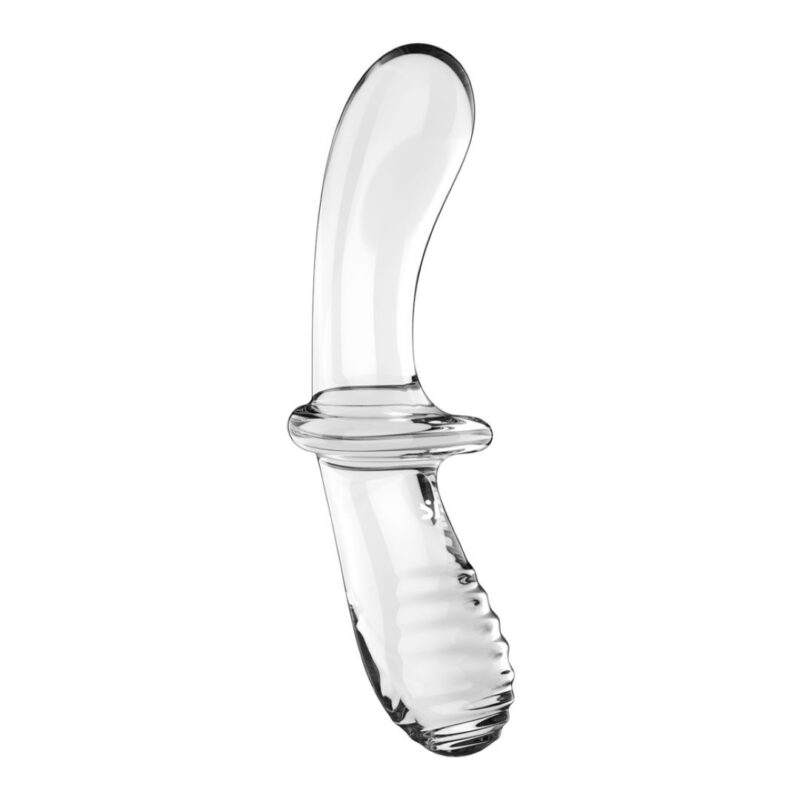 Dildo Anal Sticla Satisfyer Double Crystal