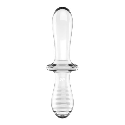 Dildo Anal Sticla Satisfyer Double Crystal