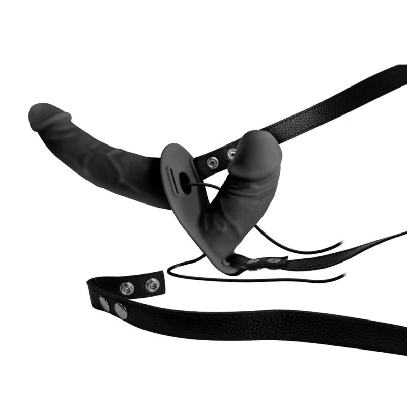 Strap-On Double Thruster cu Vibratii