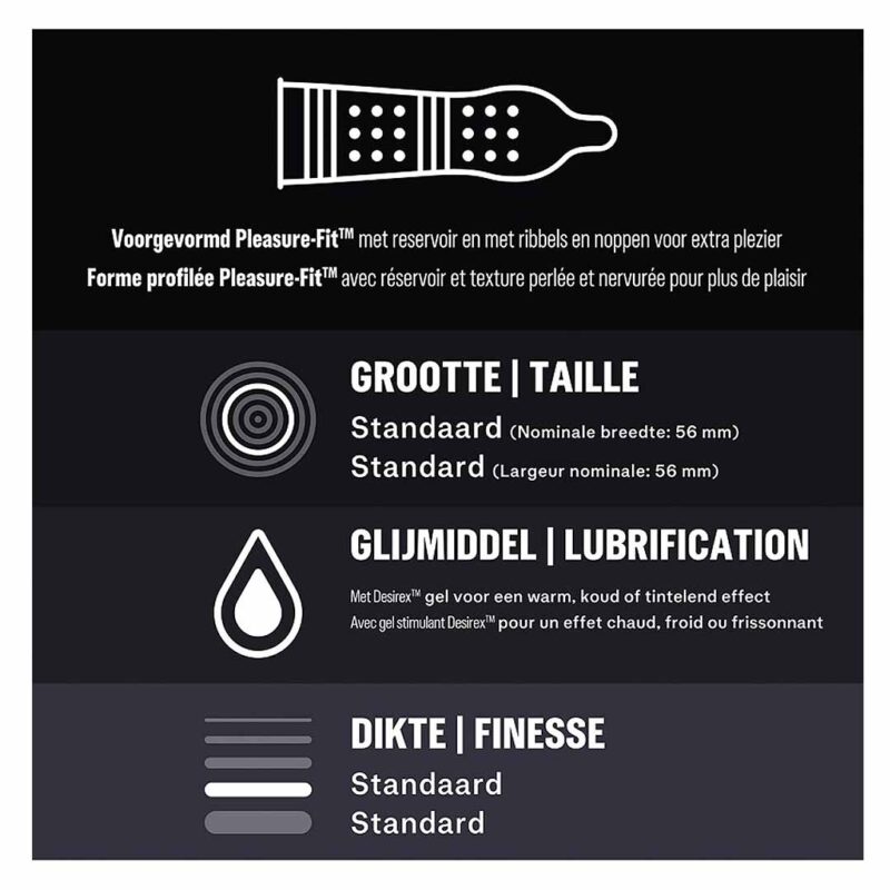 Prezervative cu Striatii DUREX Orgasm Intense 6x10