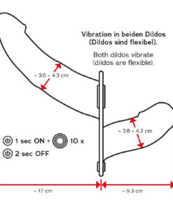 Strap-On Double Thruster cu Vibratii