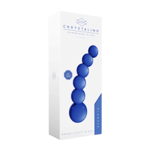 Dildo Anal din Sticla Blue Beads