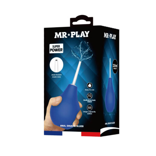 Irigator Anal Mr Play Douche Blue Irigator Anal Mr Play Douche Blue