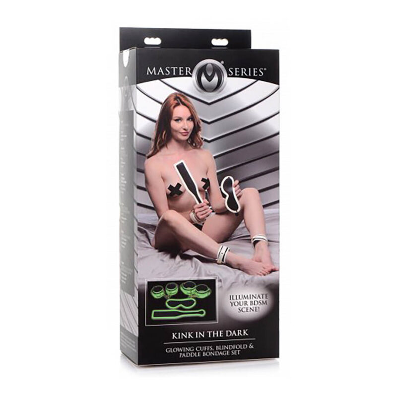 Set BDSM Fosforescent alb Set BDSM Fosforescent