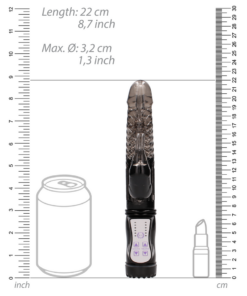 Vibrator Shots Vibrating Rabbit Negru