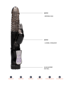 Vibrator Shots Vibrating Rabbit Negru