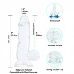 Dildo Anal Transparent waterproof Dildo Crystal Addiction