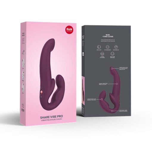Vibrator Dublu Share Vibe Pro Burgundy
