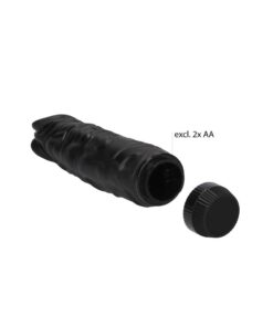 Vibrator Anal Realistic Negru baterii