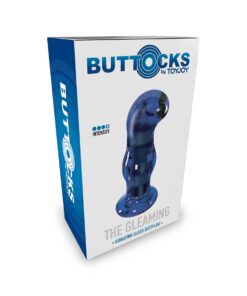 Vibrator din Sticla Buttocks Gleaming