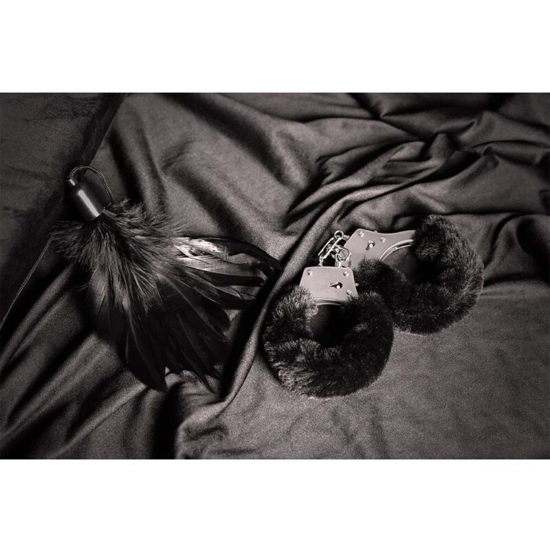 Catuse Furry Pufoase Negre - imagine 7