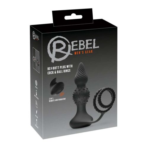 Dop Anal Rebel RC Cock si Ball Rings Dop Anal Rebel RC Cock si Ball Rings