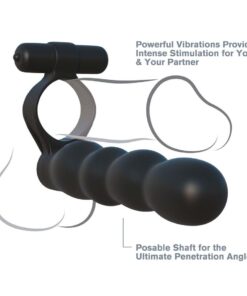 Inel Vibrator Double Penetrator Black