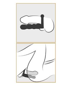 Inel Vibrator Double Penetrator Black