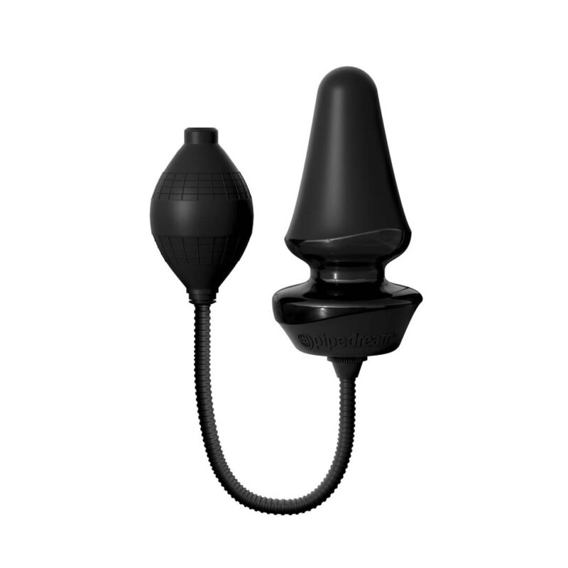 Dop Anal Inflatable Silicone Butt Plug Black Negru Dop Anal Inflatable Silicone Butt Plug Black