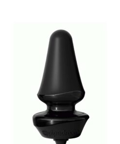 Dop Anal Inflatable Silicone Butt Plug Black