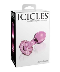 Butt Plug Sticla Roz Icicles 48