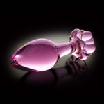 Dop Anal Sticla 48 Pink Sticla Butt Plug Sticla Roz Icicles 48