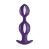 Butt Plug B Balls White Dark Violet