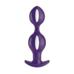 Butt Plug B Balls White Dark Violet