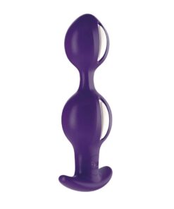 Butt Plug B Balls White Dark Violet