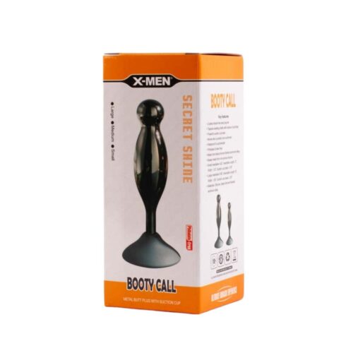 Butt Plug cu Ventuza Metalic Booty Call