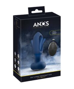 Dop Anal cu Vibratii RC Flicking Tongue