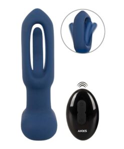 Dop Anal cu Vibratii RC Flicking Tongue