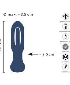 Dop Anal cu Vibratii RC Flicking Tongue