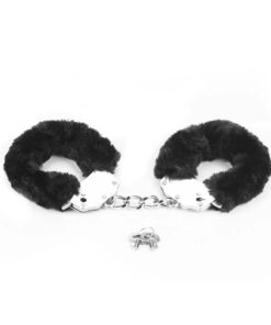 Catuse Fetish Fluffy Hand Cuffs Black