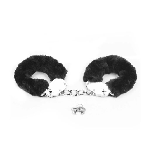 Catuse Fetish Fluffy Hand Cuffs Black