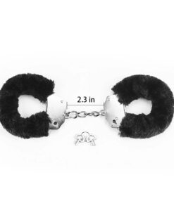Catuse Fetish Fluffy Hand Cuffs Black