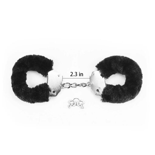 Catuse Fetish Fluffy Hand Cuffs Black