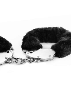 Catuse Fetish Fluffy Hand Cuffs Black