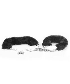 Catuse Fetish Fluffy Hand Cuffs Black