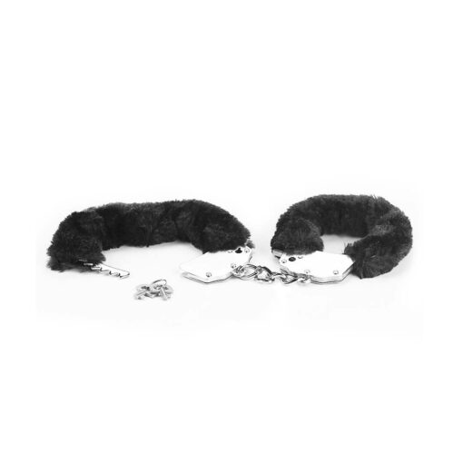 Catuse Fetish Fluffy Hand Cuffs Black