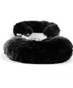 Catuse Fetish Fluffy Hand Cuffs Black