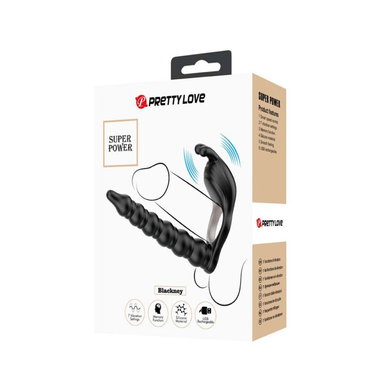 Inel cu Dildo Anal Blackney Black Inel cu Dildo Anal Blackney Black